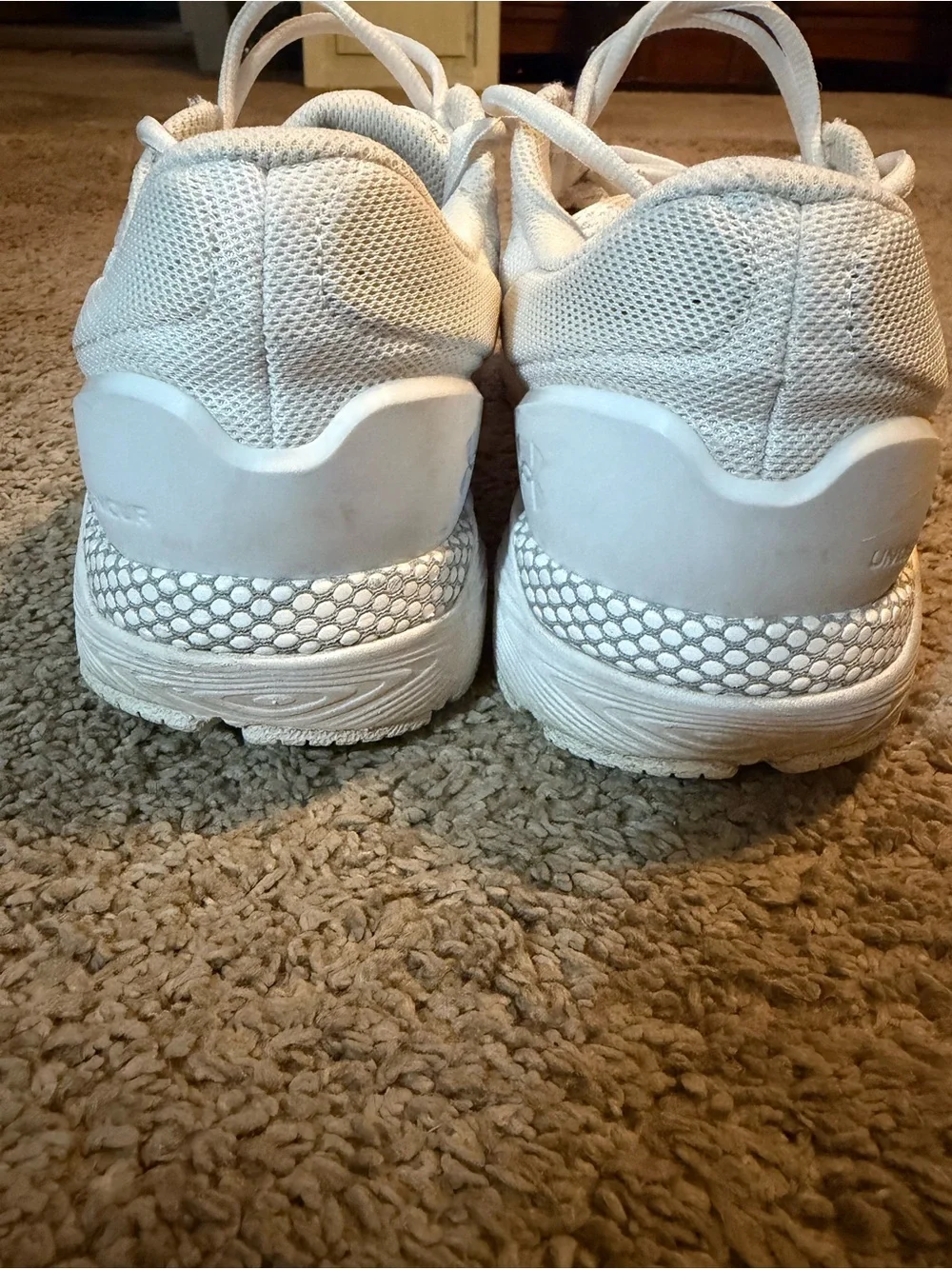 Under Armour Kids White Mesh Athletic Sneakers with Holographic Logo